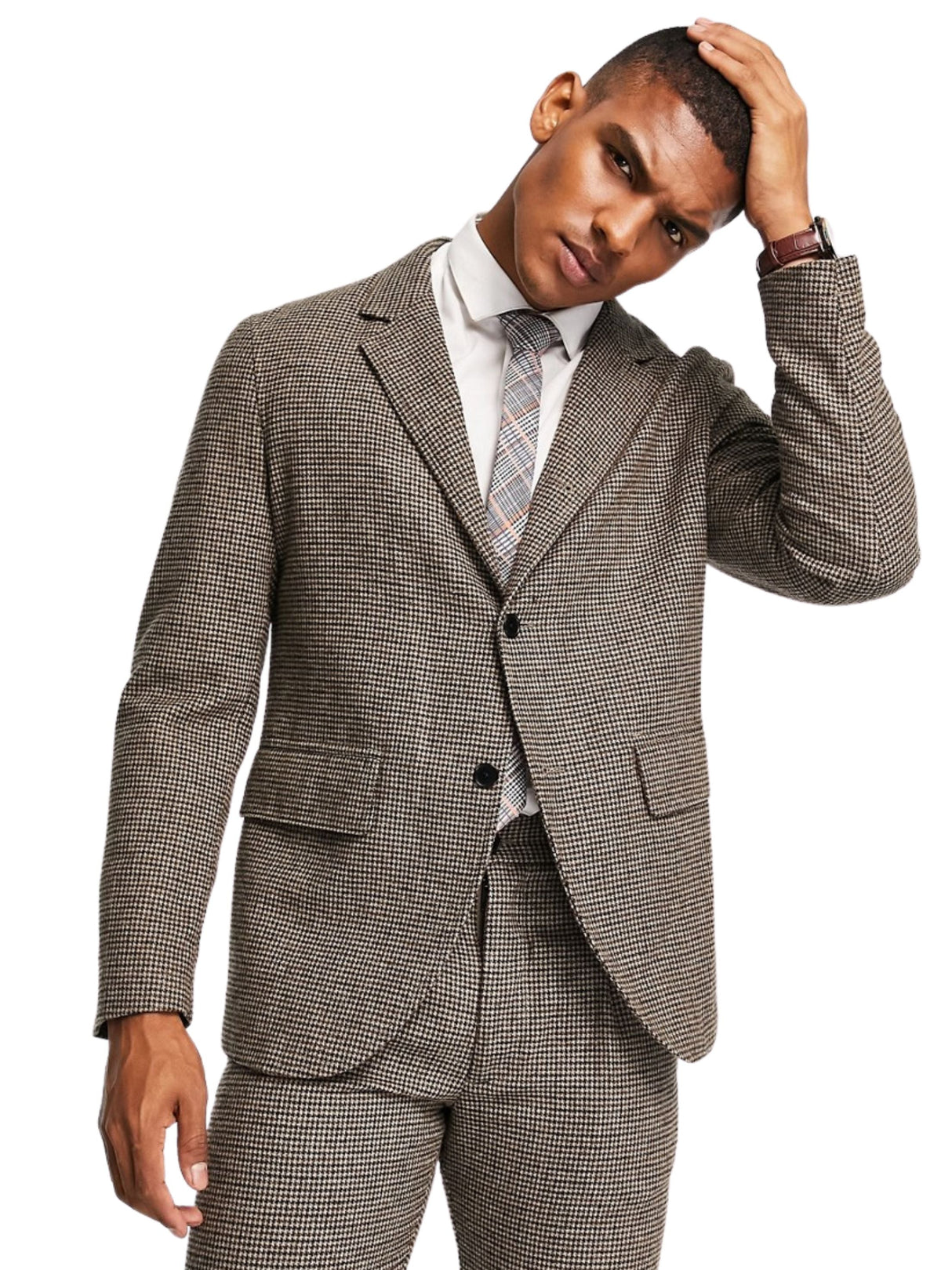 Image for Men's Plaid Blazer,Multi