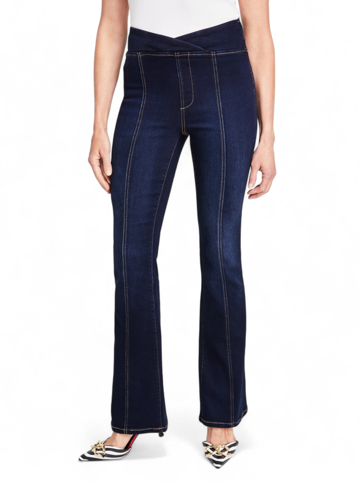 Image for Women's Plain Bootcut Jeans,Indigo