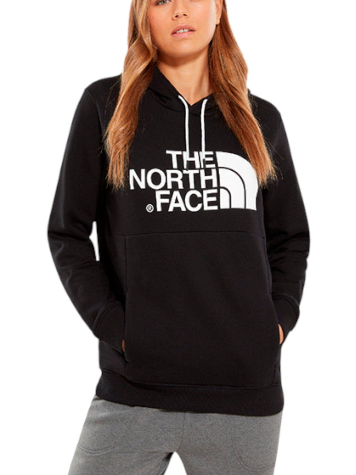 Image for Women's Brand Logo Printed Hoodie,Black