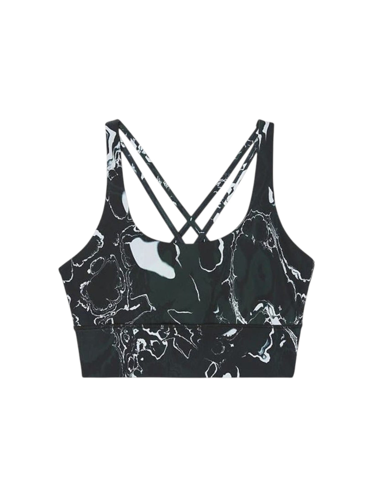 Image for Women's Printed Sport Crop Top,Black