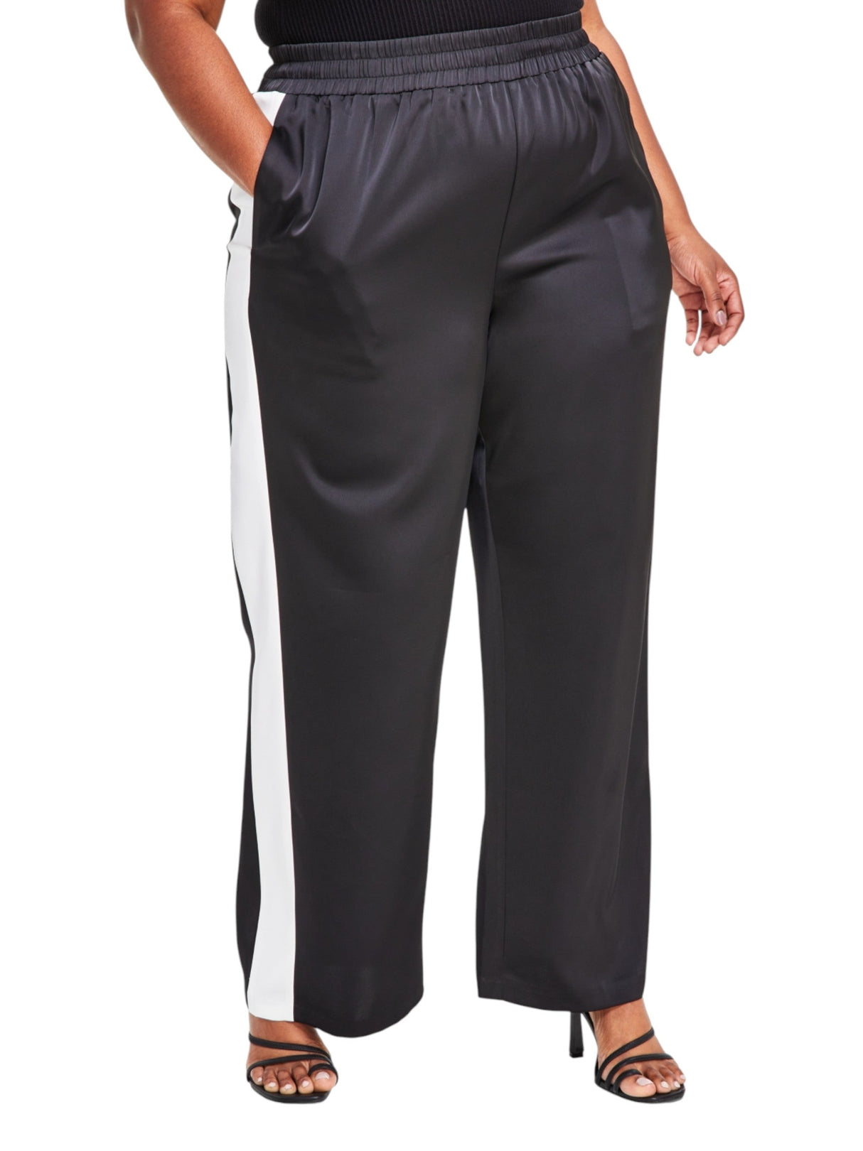 Image for Women's Striped Side Pant,Black