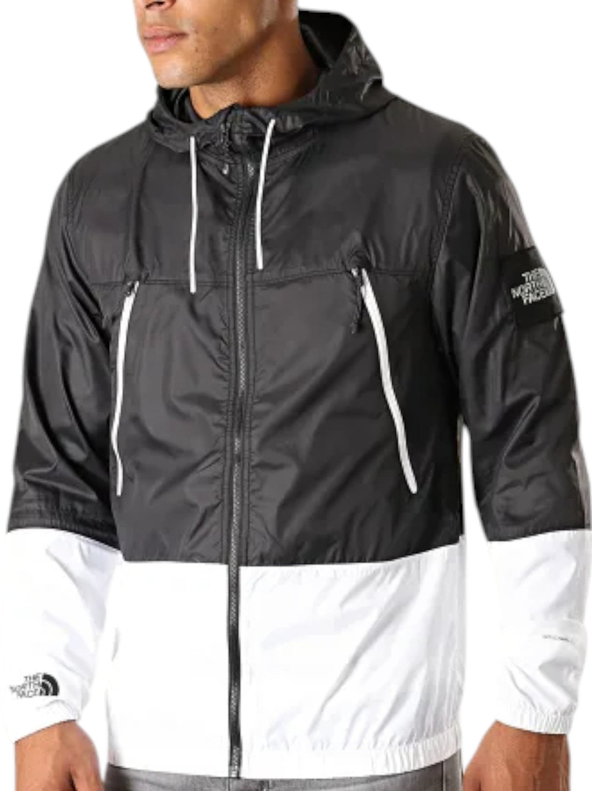 Image for Men's Colorblocked Jacket 2 Pockets,Black \White