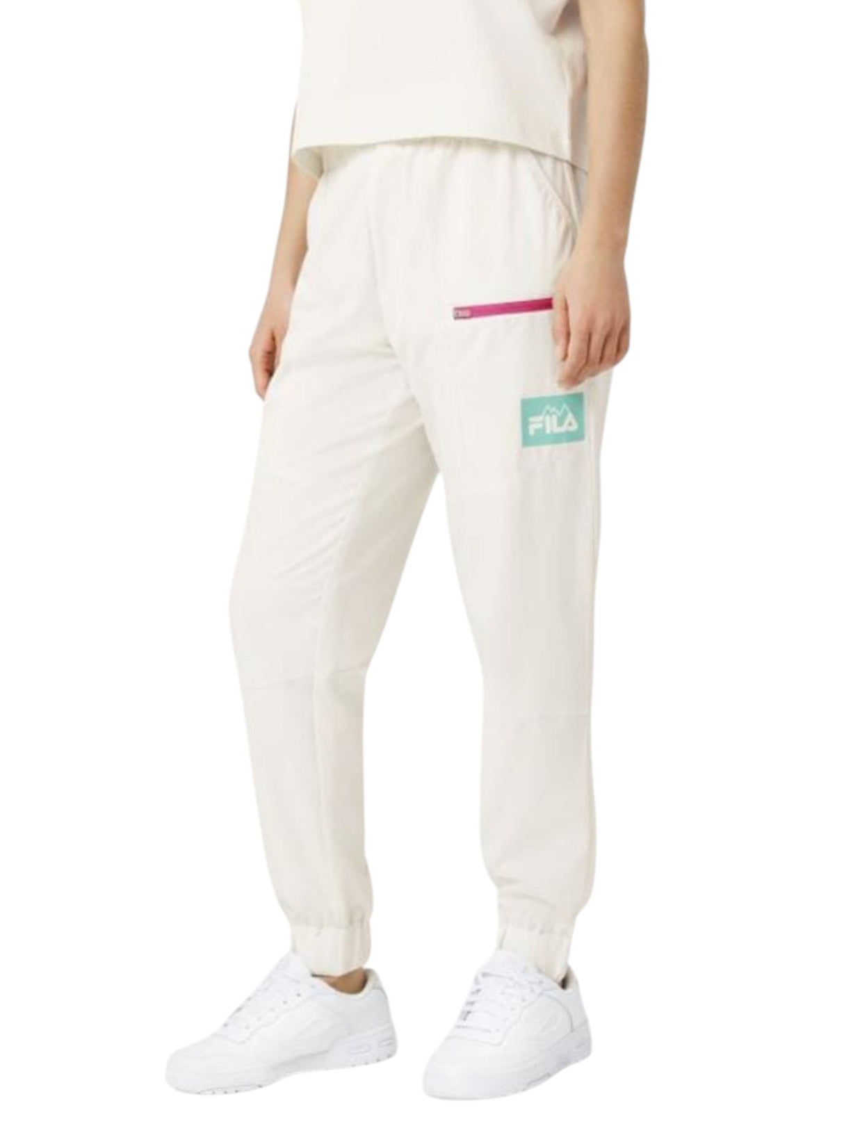 Image for Women's Brand Logo Printed Pant,Off White