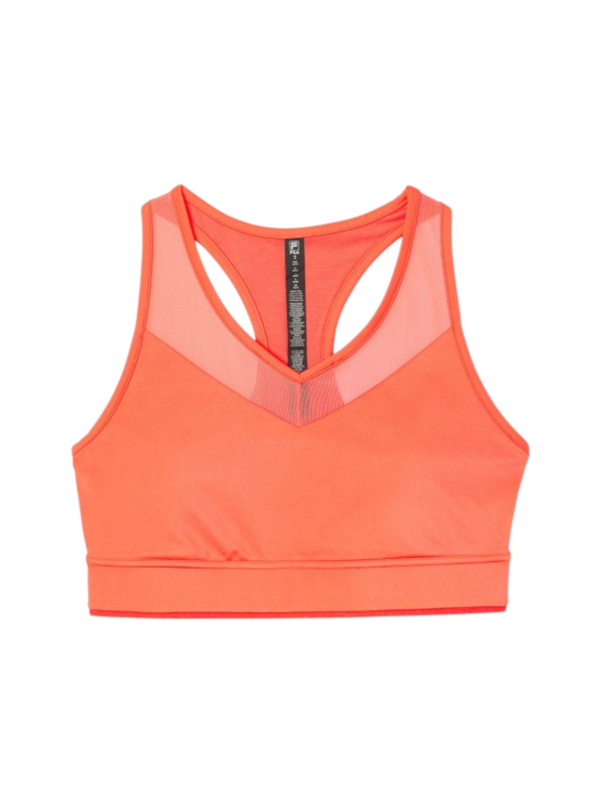 Image for Women's Plain Cropped Sports Top,Coral Pink