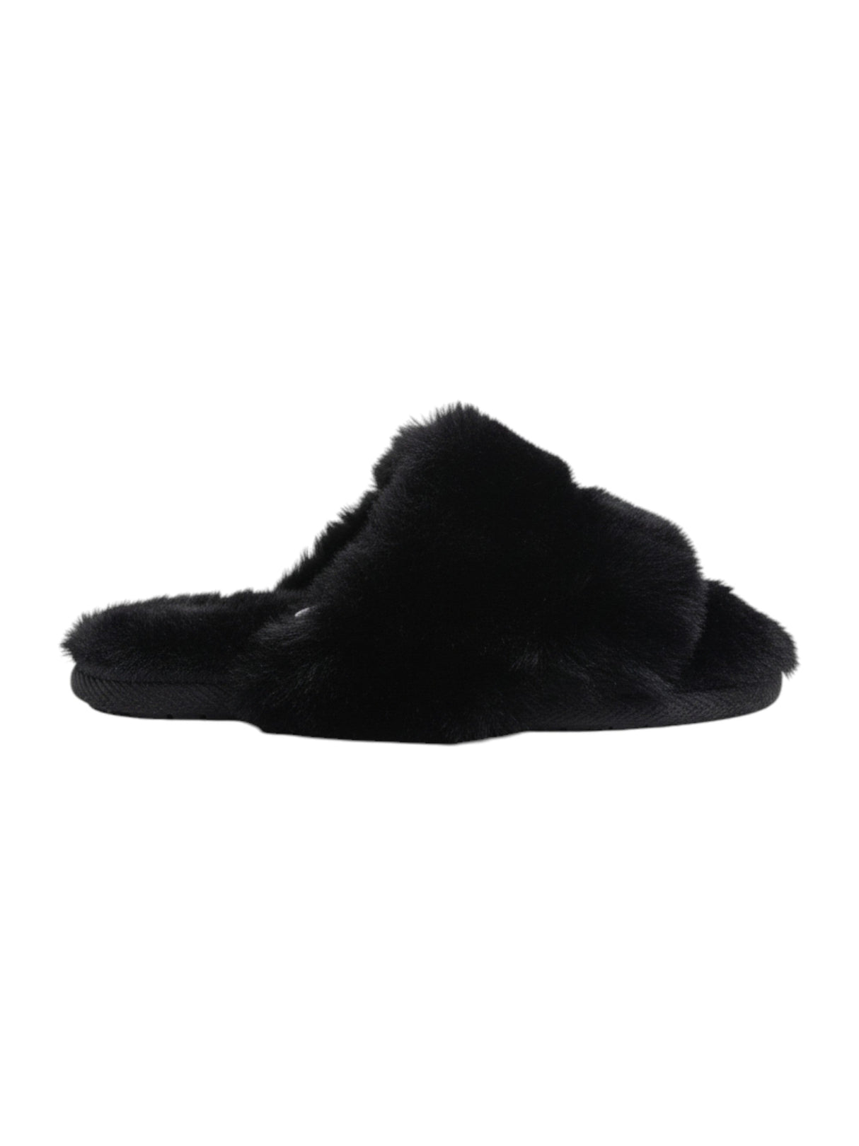 Image for Kids Girl's Faux Fur Slipper,Black