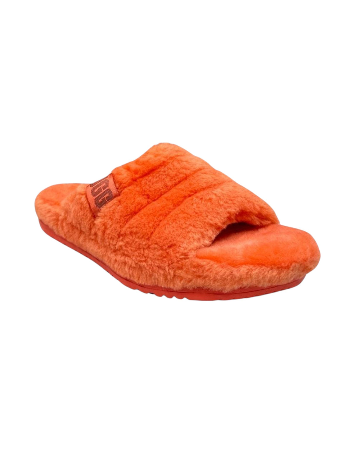 Image for Men's Faux Fur Slipper,Orange