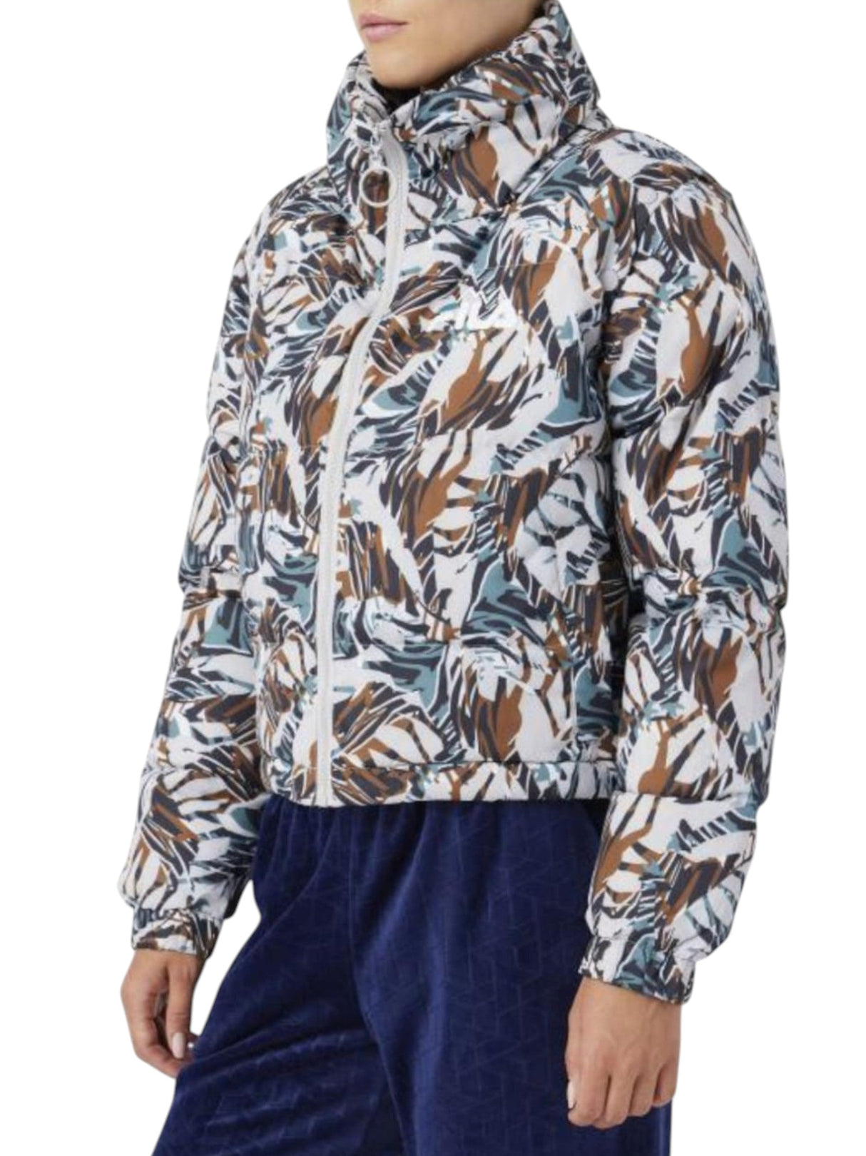 Image for Women's Colorblocked Quilted Jacket,Multi