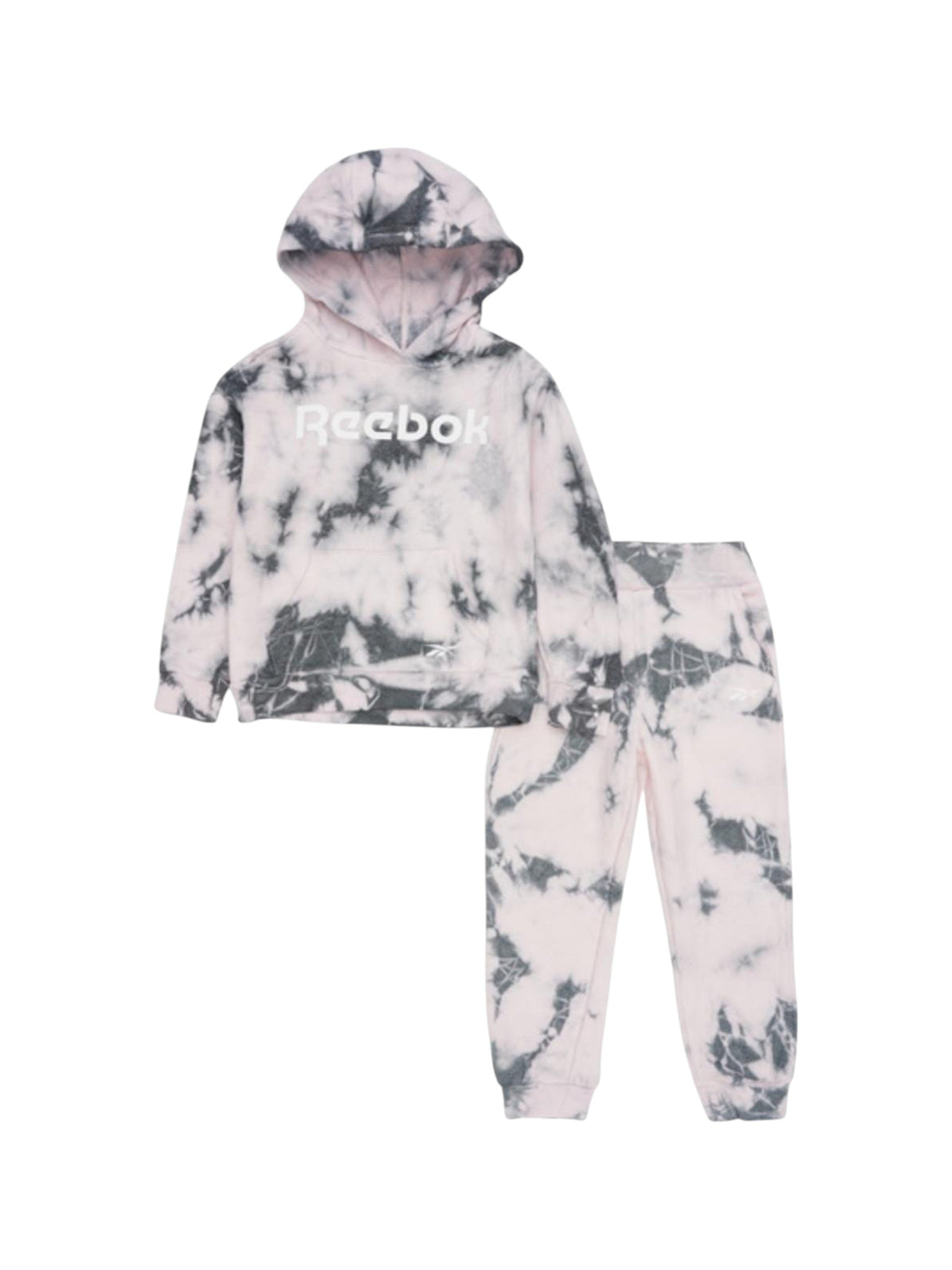 Image for Kids Girl's Printed Pajama Set Hoodie&Pant,Pink