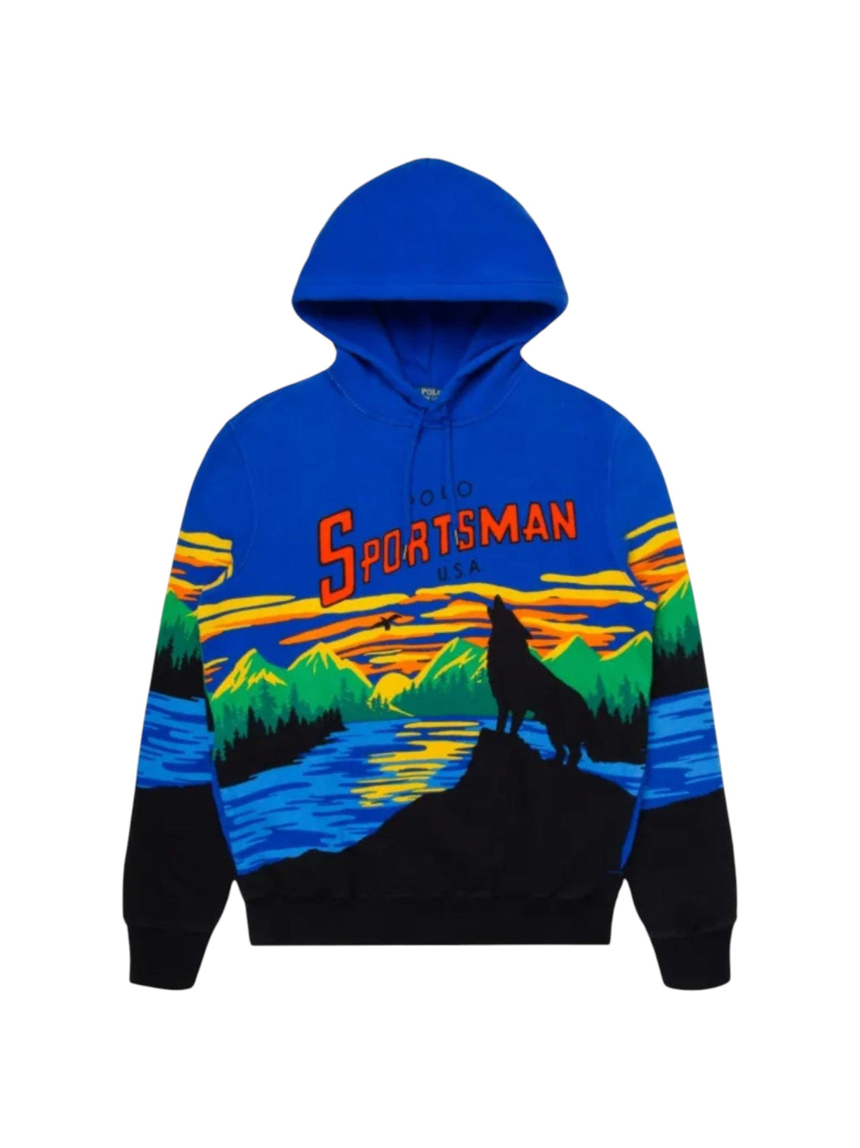 Image for Men's Graphic Hoodie,Blue