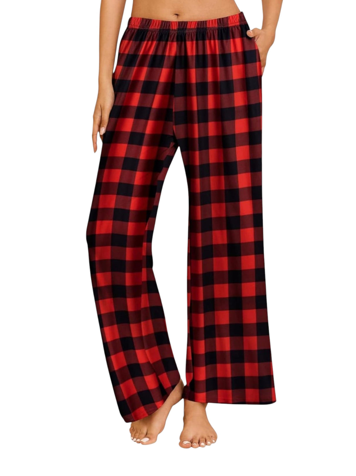 Image for Kids Girl's Plaid Sleepwear Pant,Red
