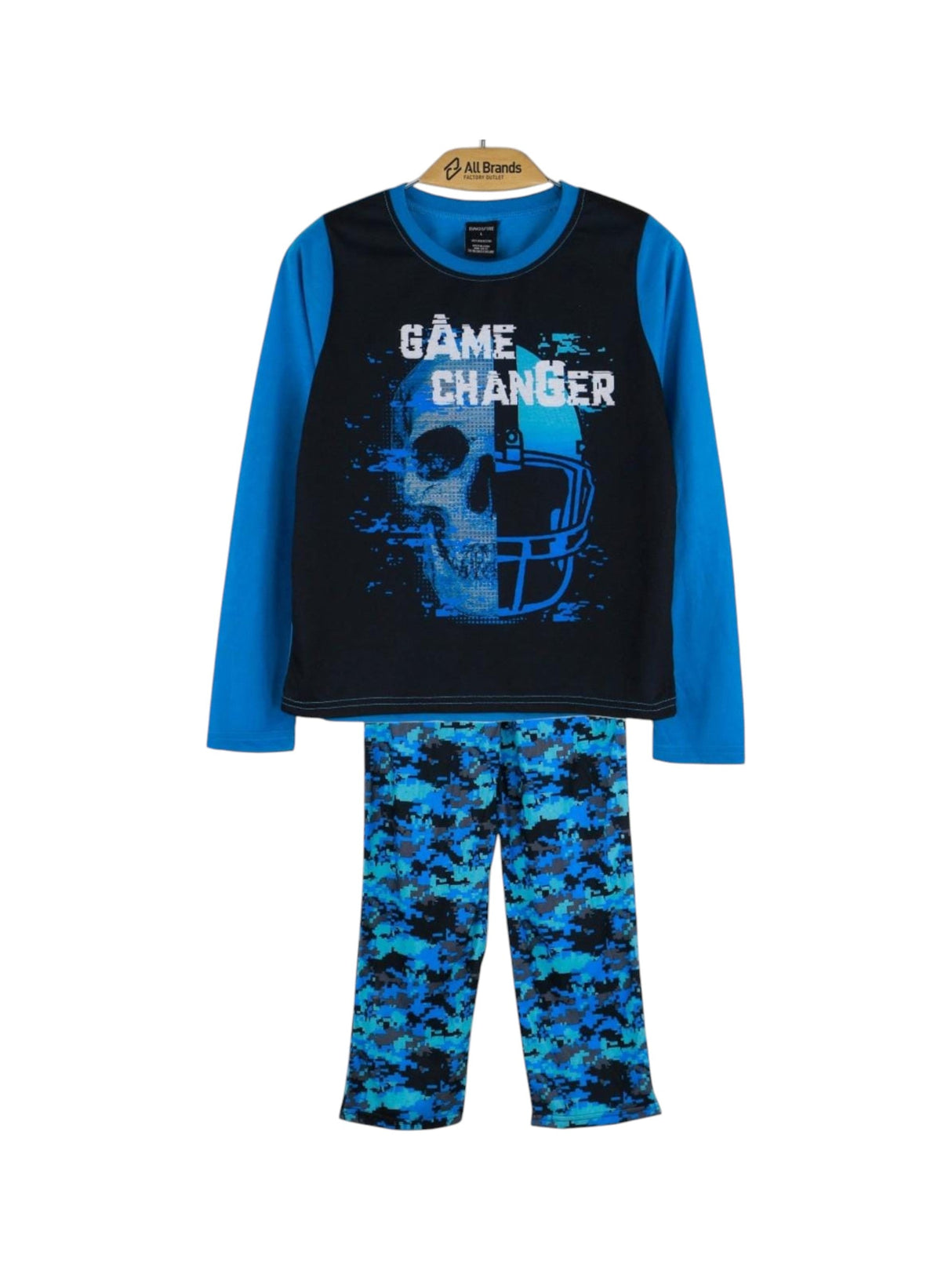 Image for Kids Boy's Printed Pajama Set Top&Pant,Blue
