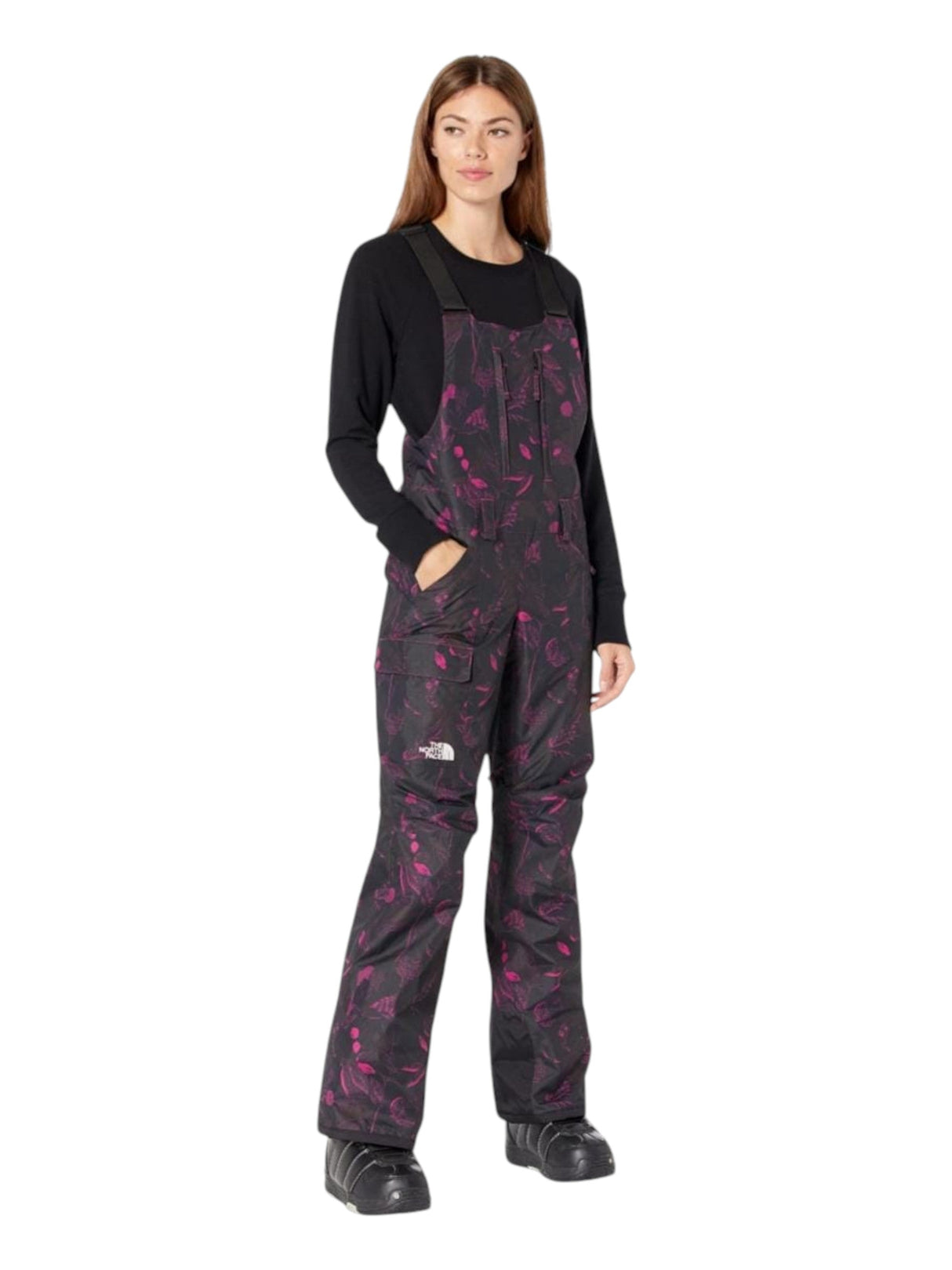 Image for Women's Printed Snow Jumpsuit,Black