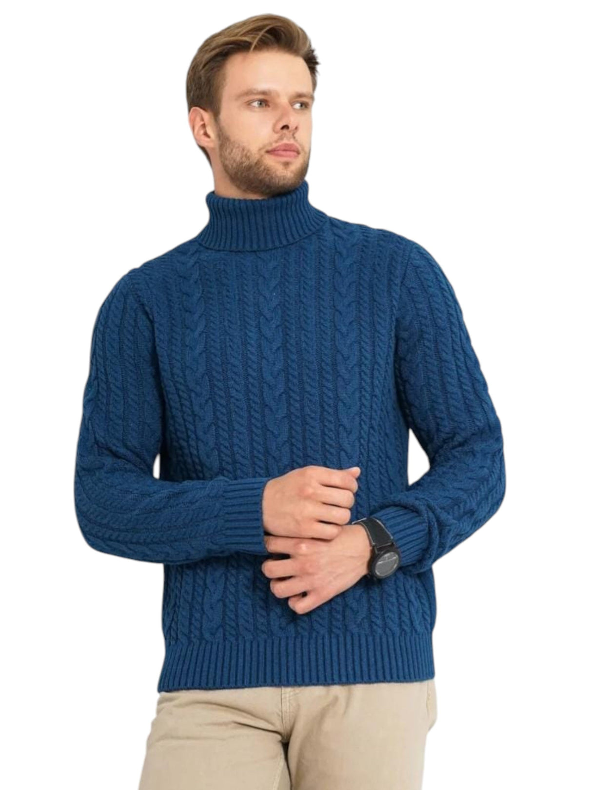 Image for Men's Knitted Sweaters,Blue
