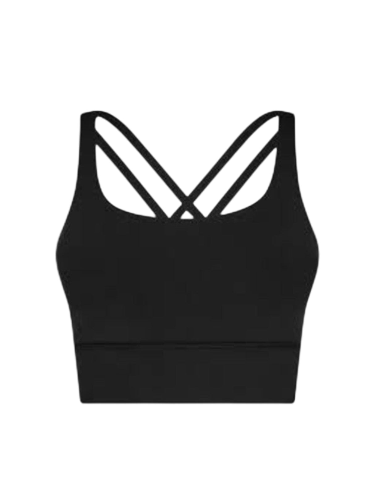 Image for Women's Plain Crop Sport Top,Black
