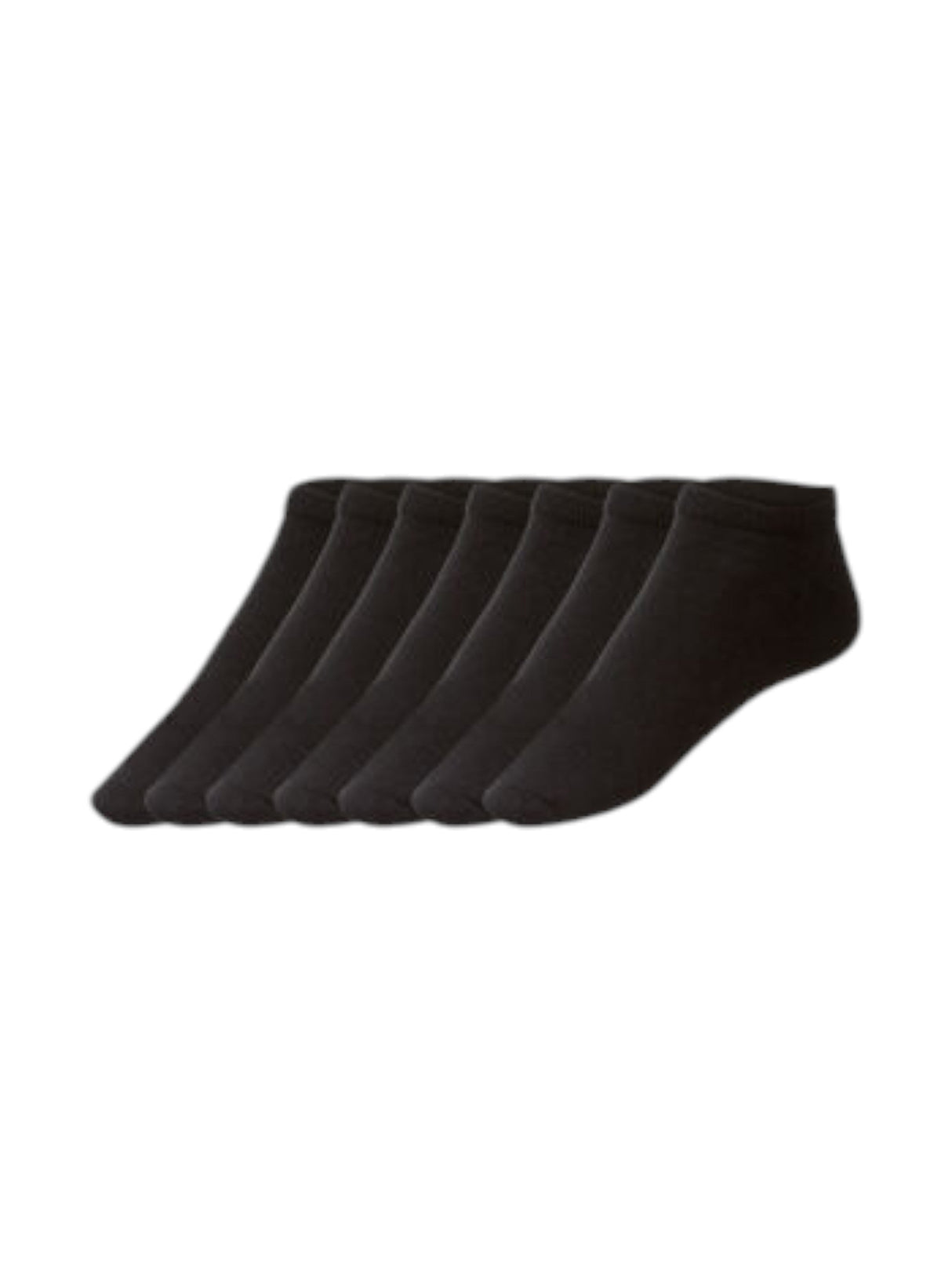 Image for Men's Knitted Low Cut Socks Set 7Pairs,Black
