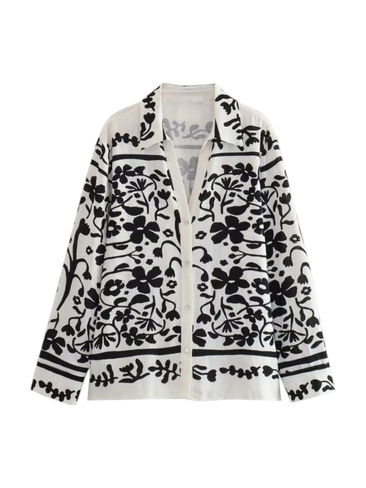 Image for Women's Florl Printed Chemise,White