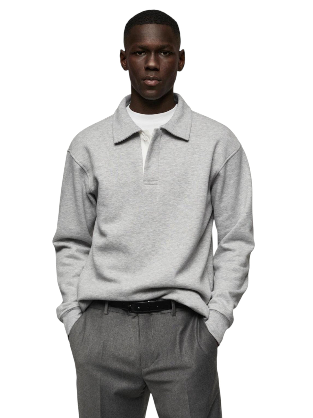Image for Men's Plain Sweaters,Grey