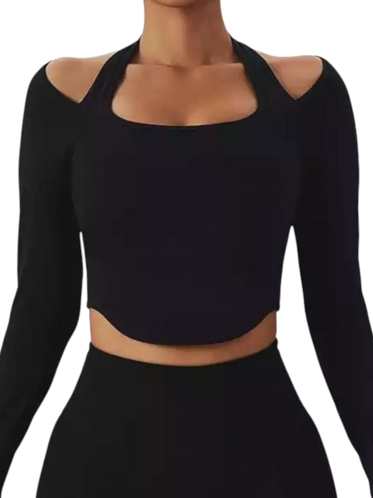 Image for Women's Ribbed Top,Black