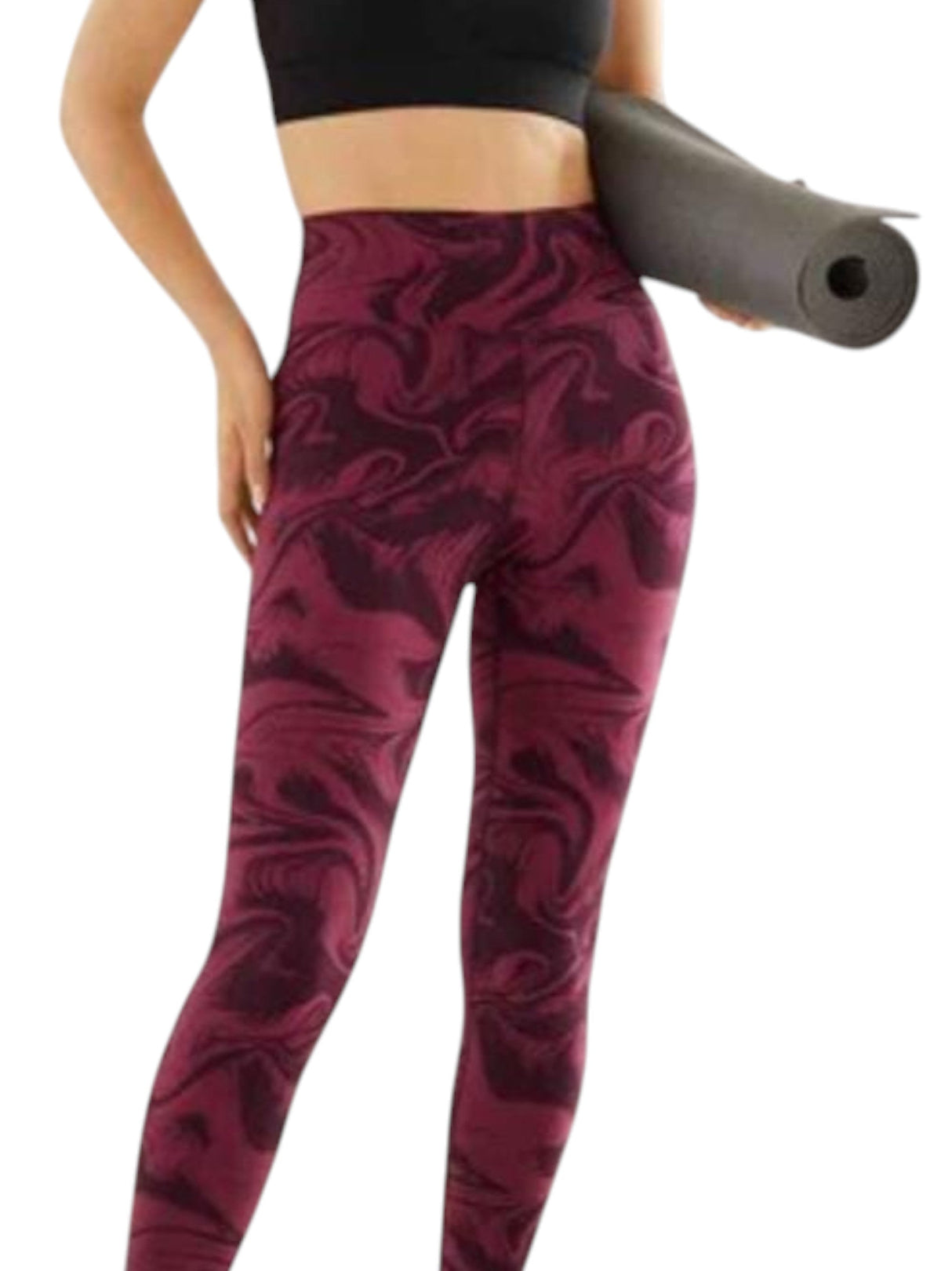 Image for Women's Wavy Legging,Burgundy