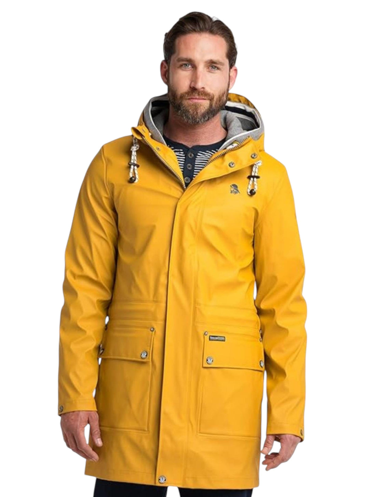 Image for Men's Plain Solid Jacket,Yellow