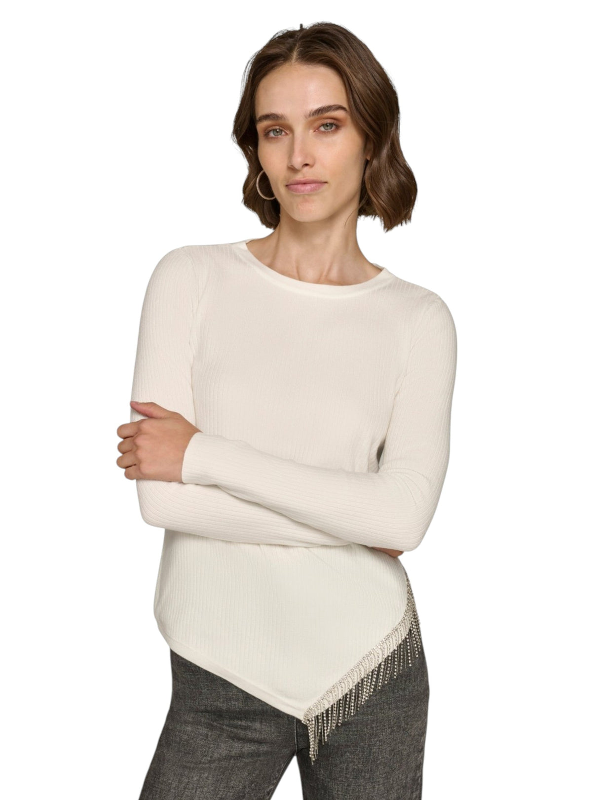 Image for Women's Knitted Top,Wihte