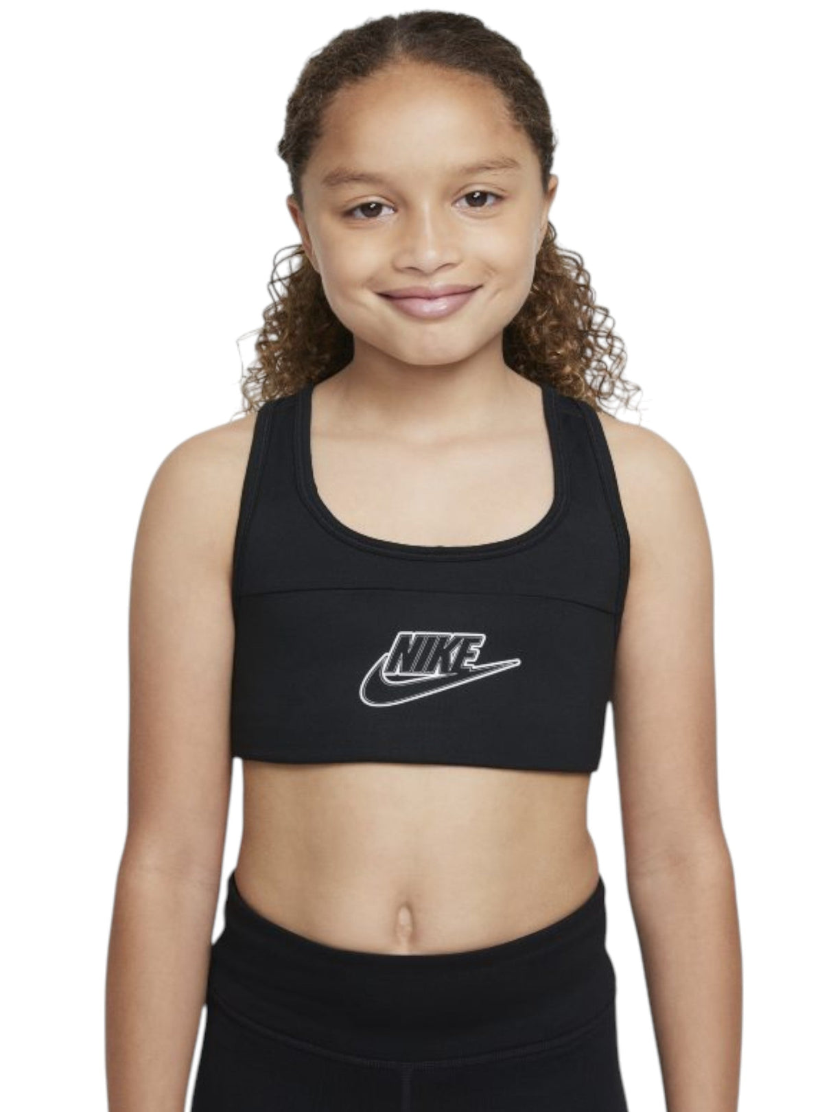 Image for Kids Girl's Logo Printed Sport Bra,Black