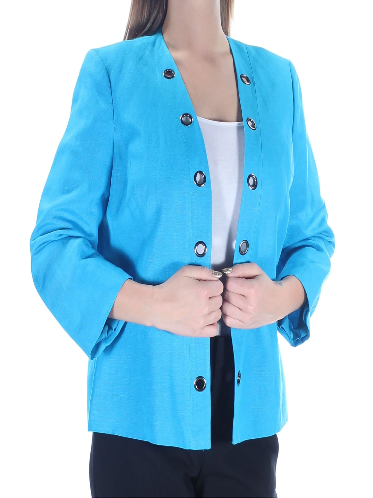 Women's Plain Blazer,Blue