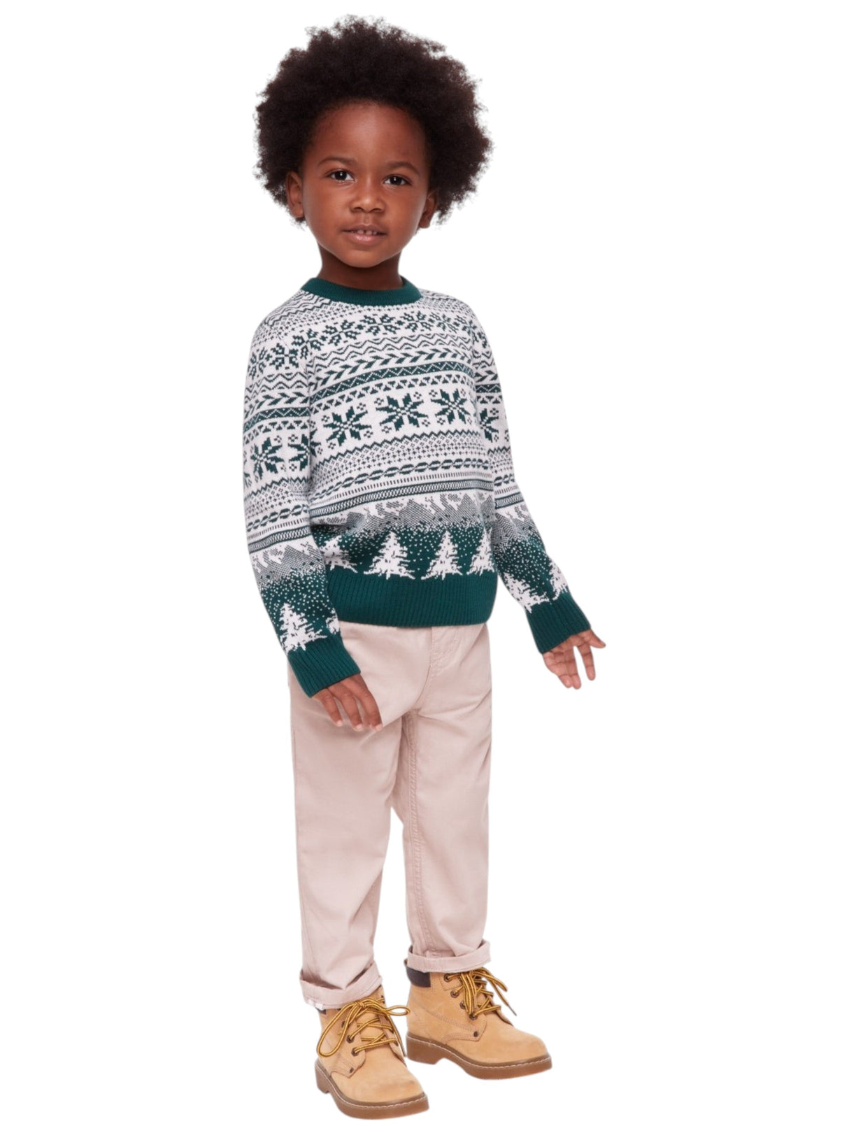 Image for Kids Boy's Graphic Knitted Sweaters,Green