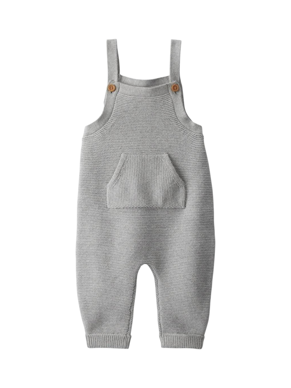 Image for Kids Boy's Plain Solid Jumpsuit,Light Grey