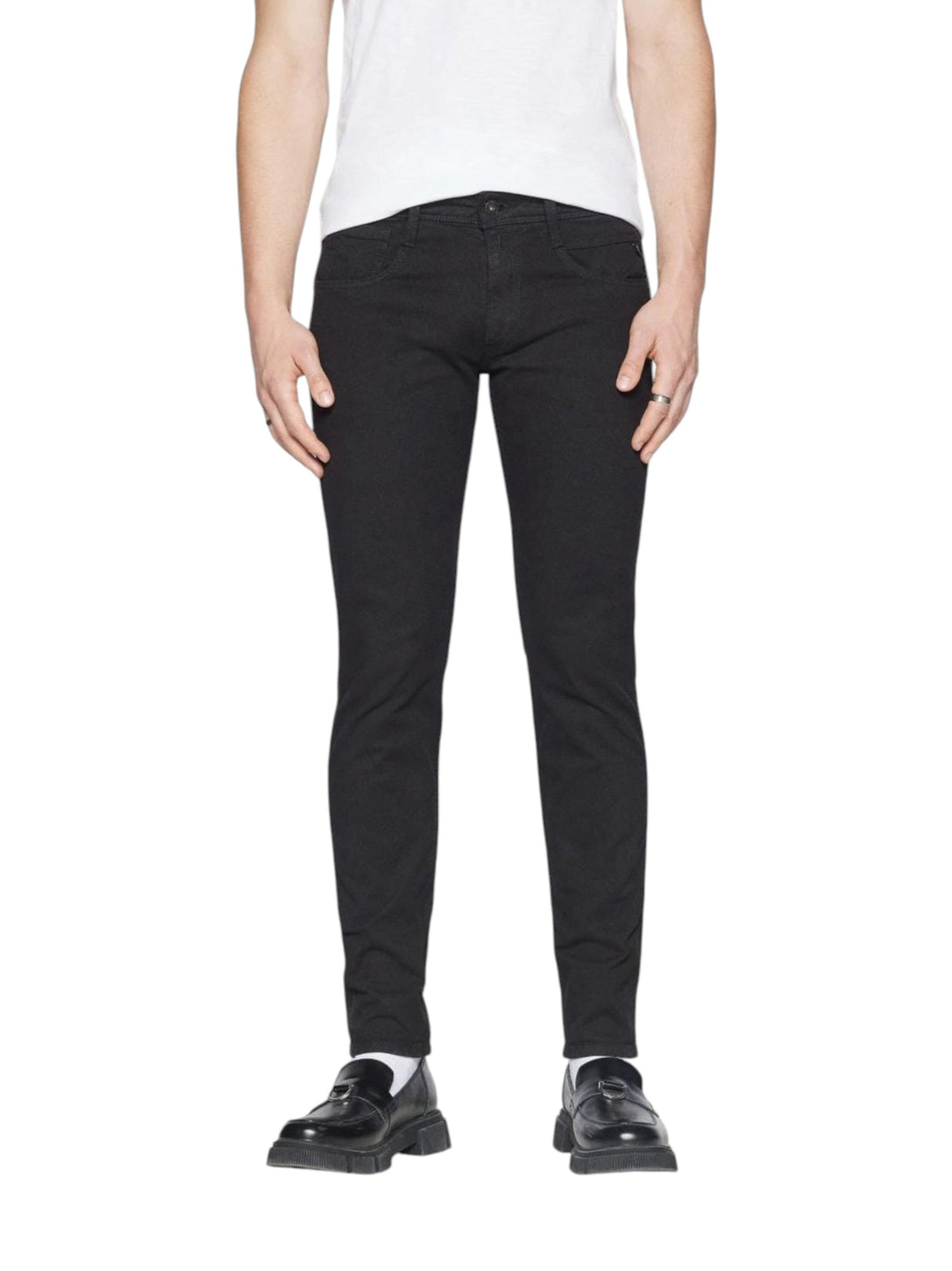 Image for Men's Washed Jeans,Black