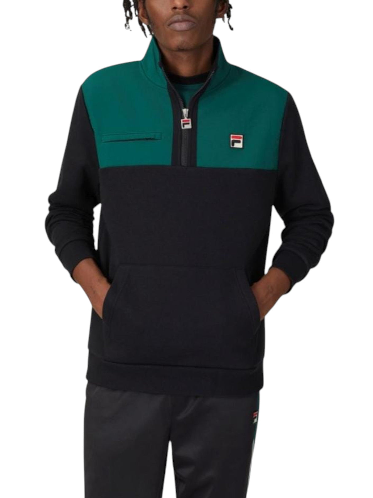 Image for Men's Colorblocked Sweaters,Black
