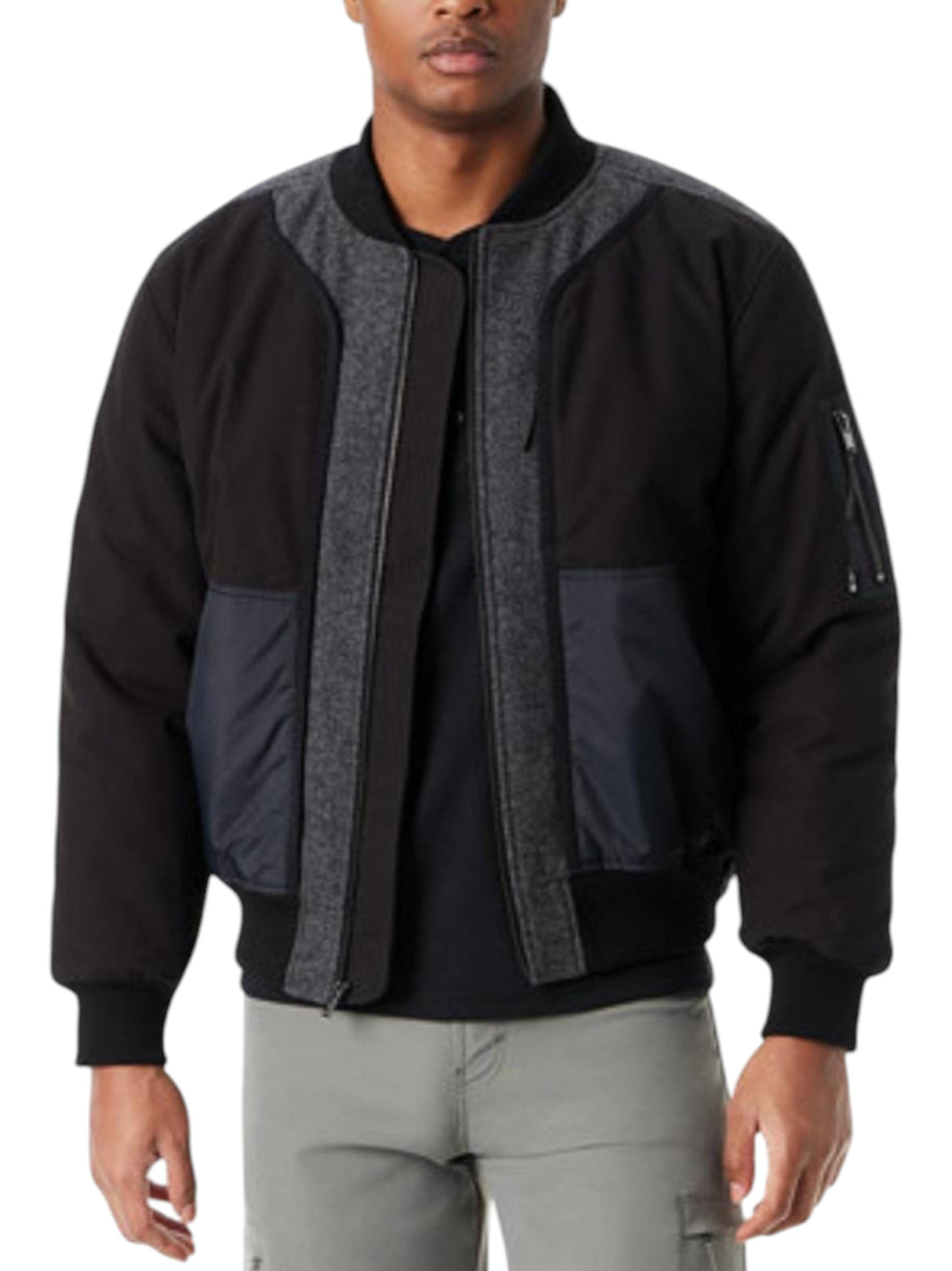 Image for Men's Textured Jacket,Multi
