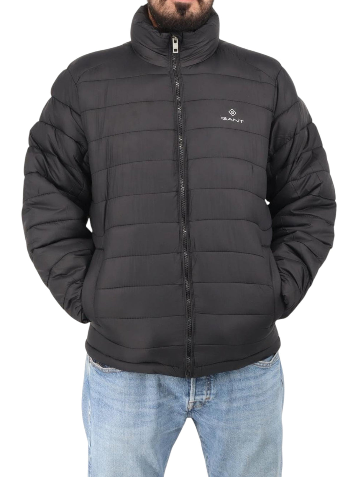 Image for Men's Quilted Jacket,Black