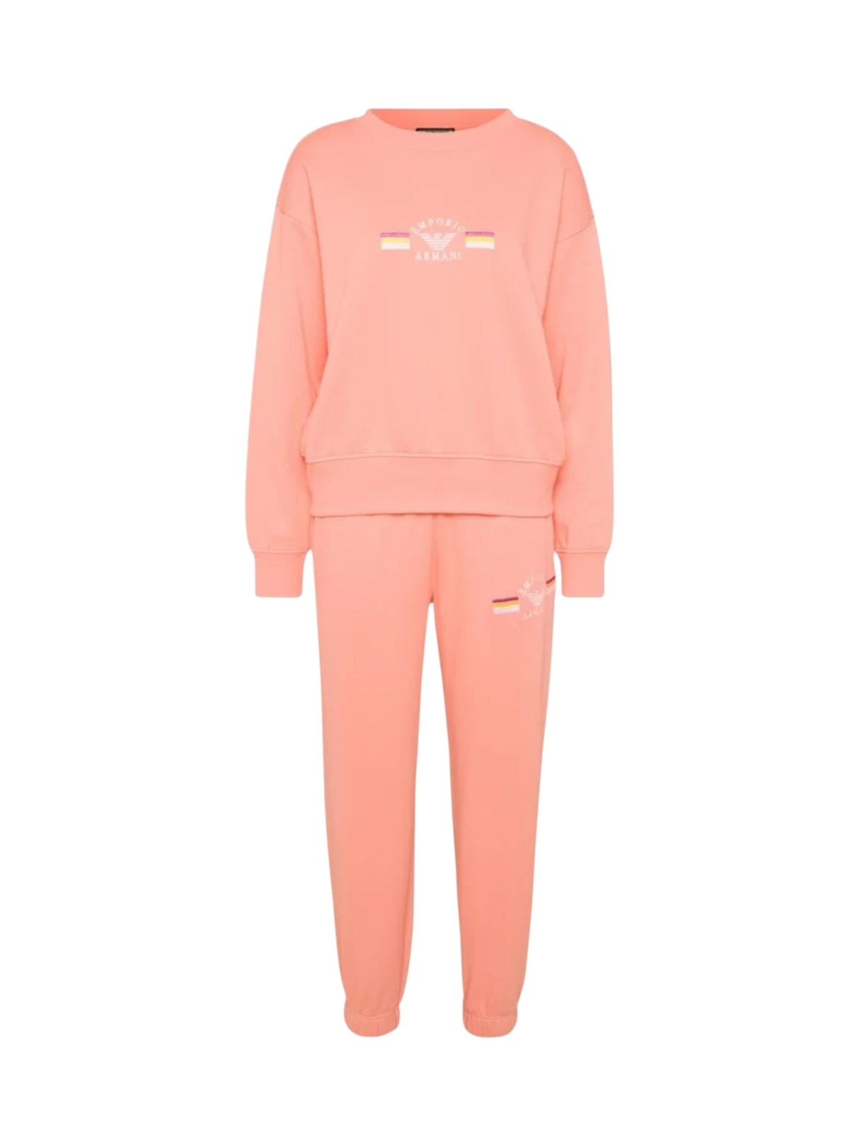 Image for Women's Brand Logo Printed Pajama Set Sweaters & Pant,Coral
