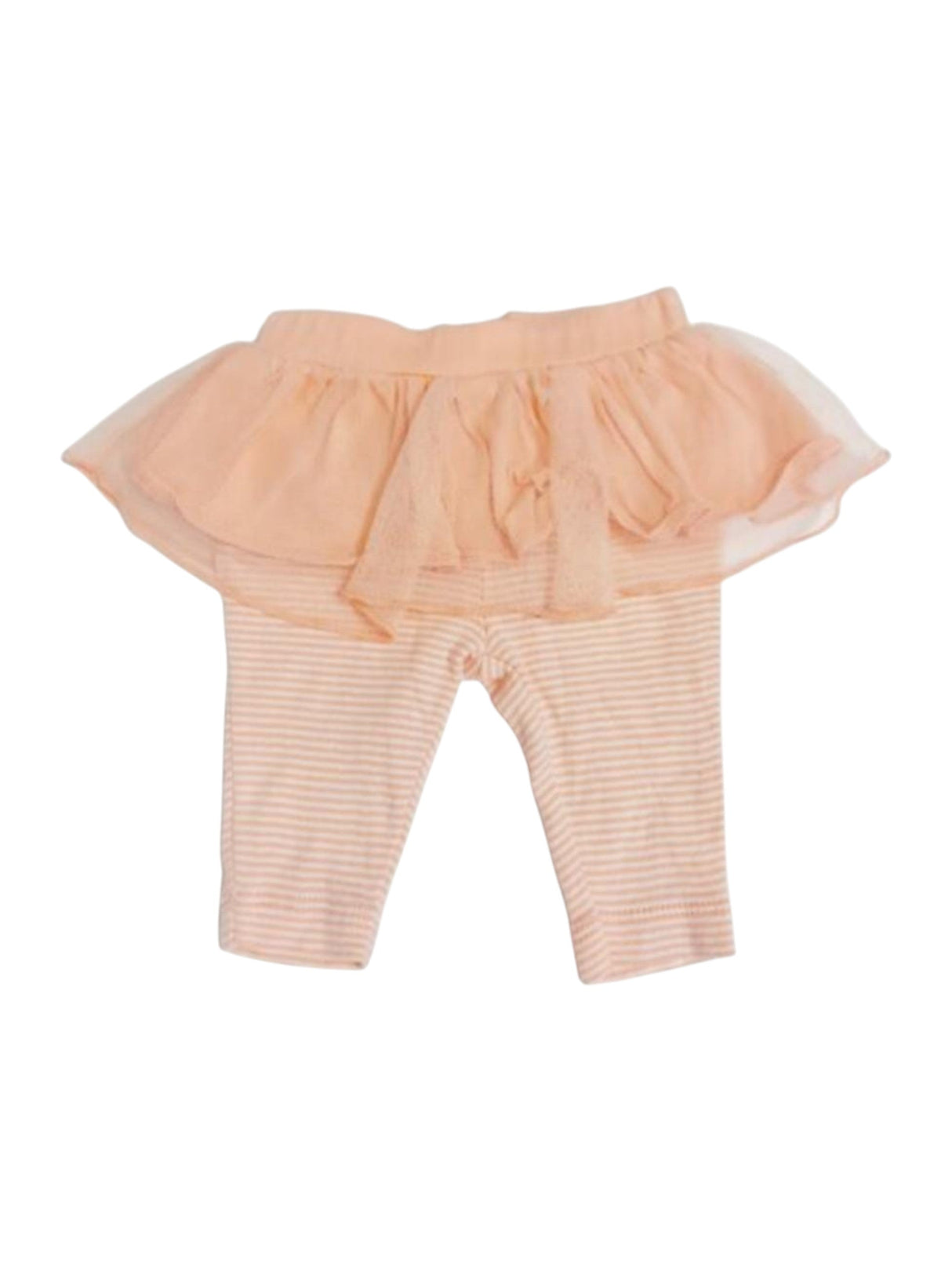 Image for Kids Girl's Ruffled Striped Pant,Light Peach