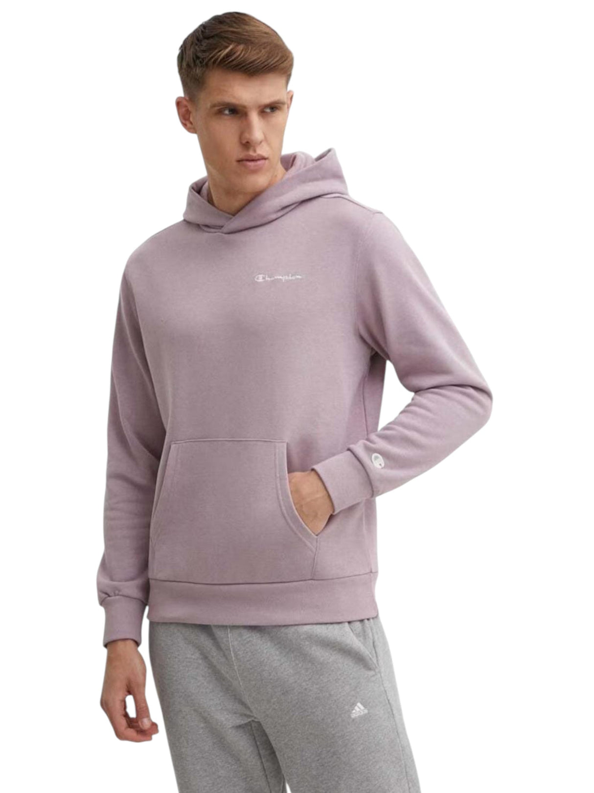 Image for Men's Plain Hoodie,Dusty Purple