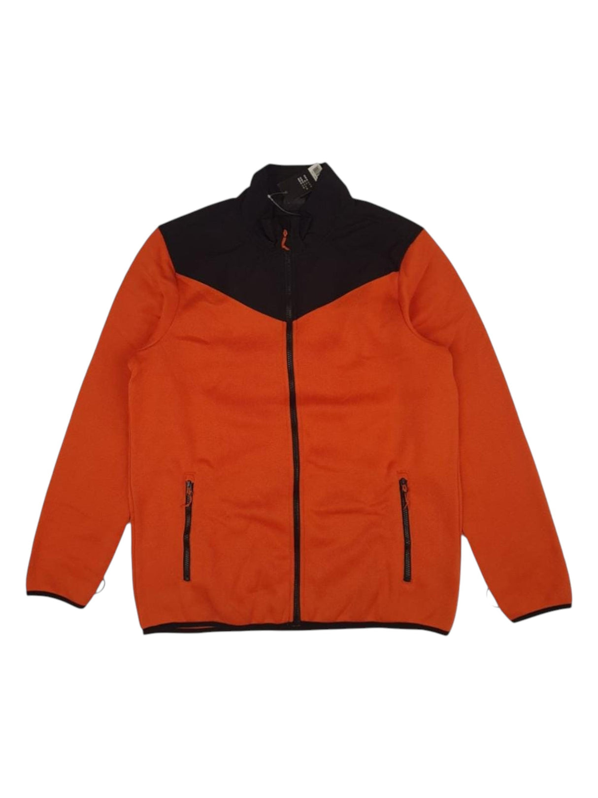 Image for Men's Colorblocked Jacket,Orange/Black