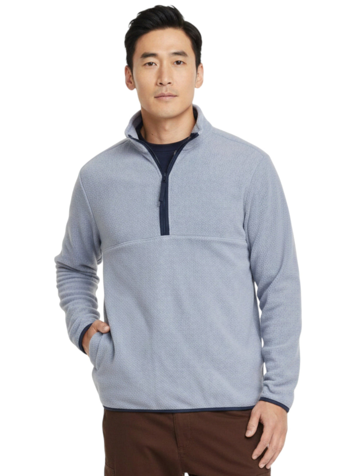 Image for Men's Textured Sweaters,Light Blue