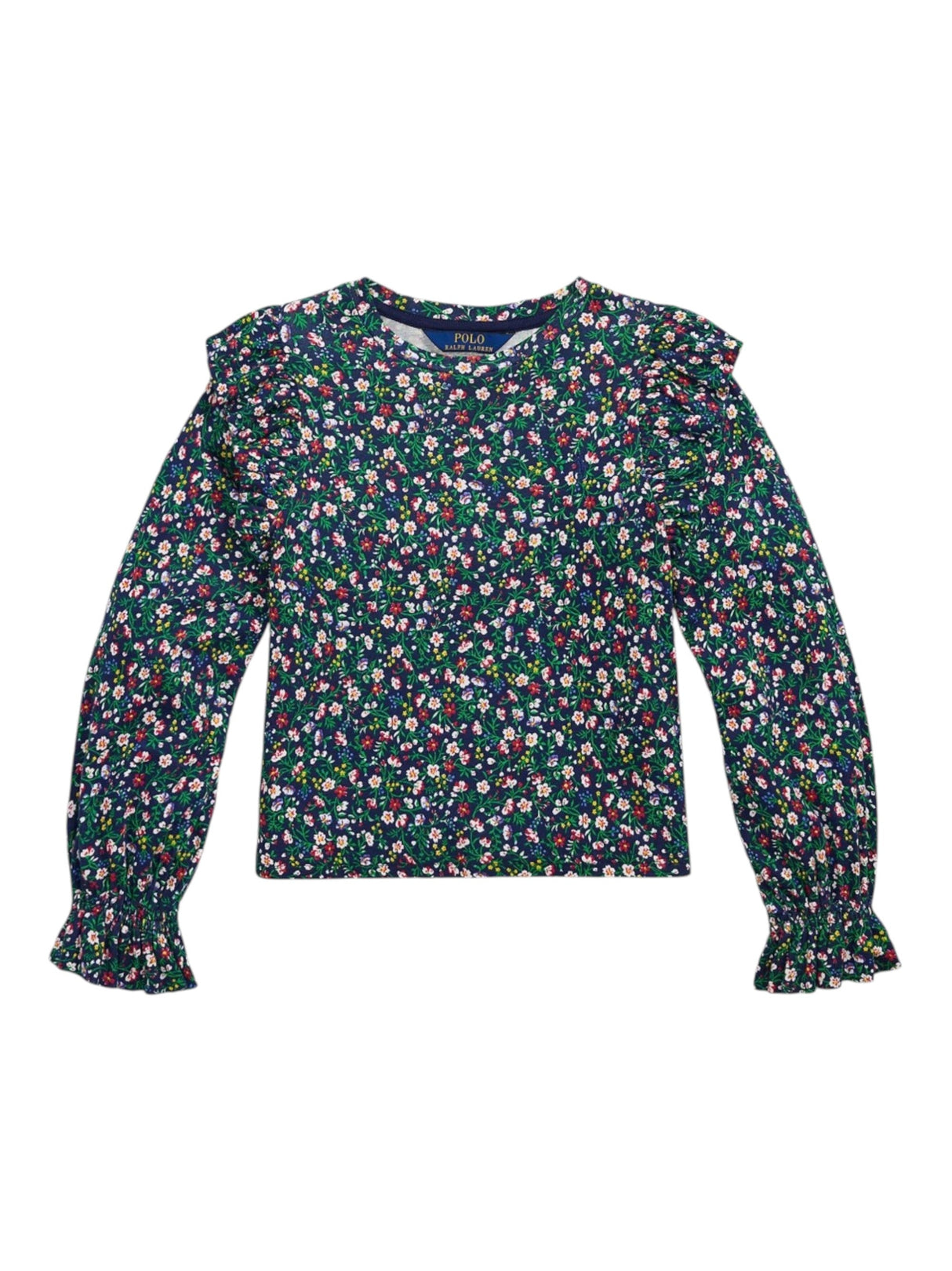 Image for Kids Girl's Floral Printed Top,Navy