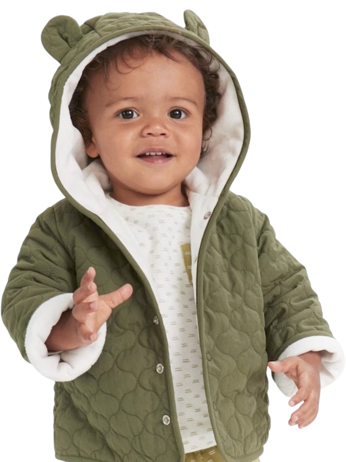Image for Kids Boy's Quilted Jacket,Green