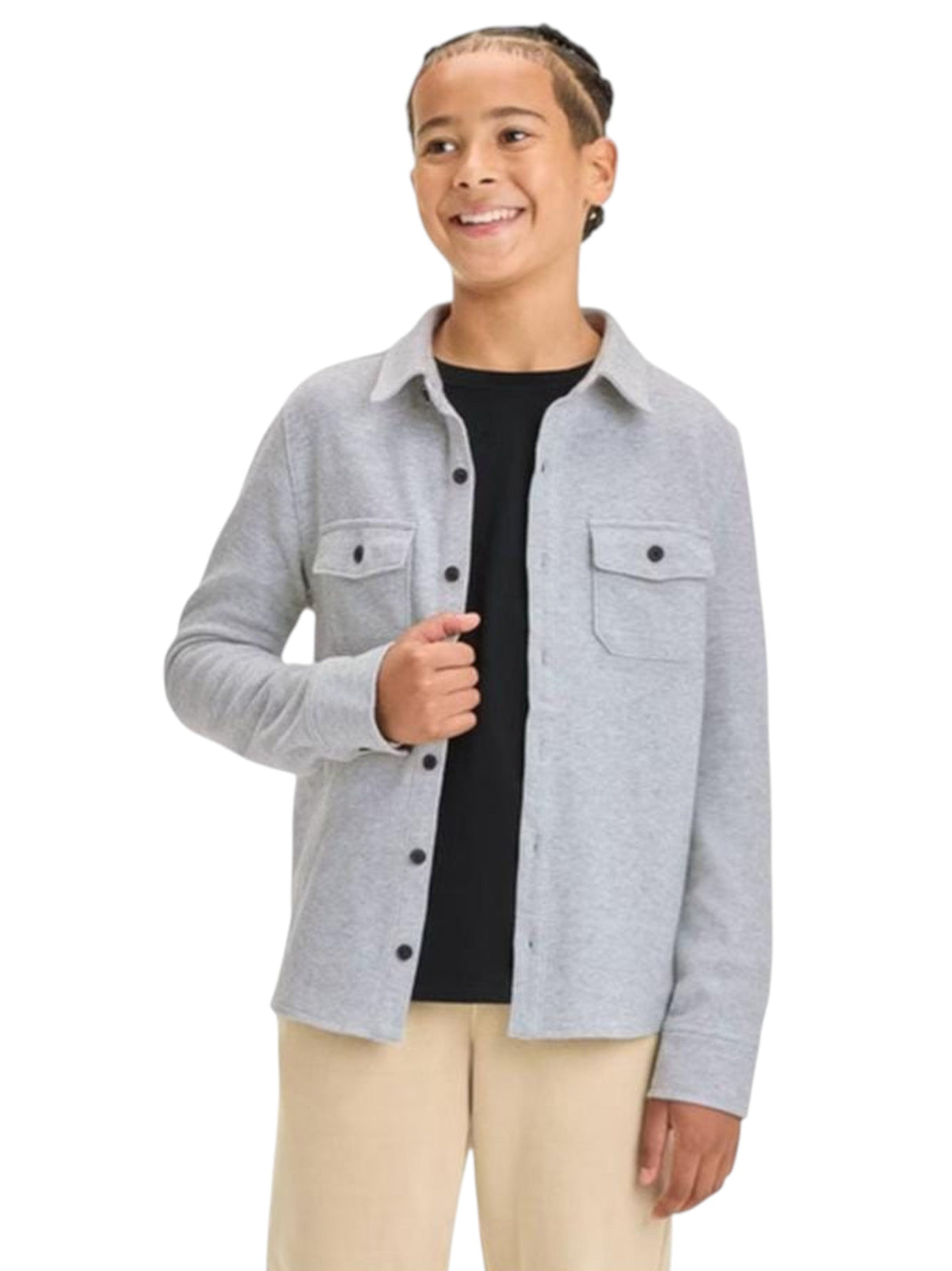 Image for Kids Girl's Plain Sweaters,Grey