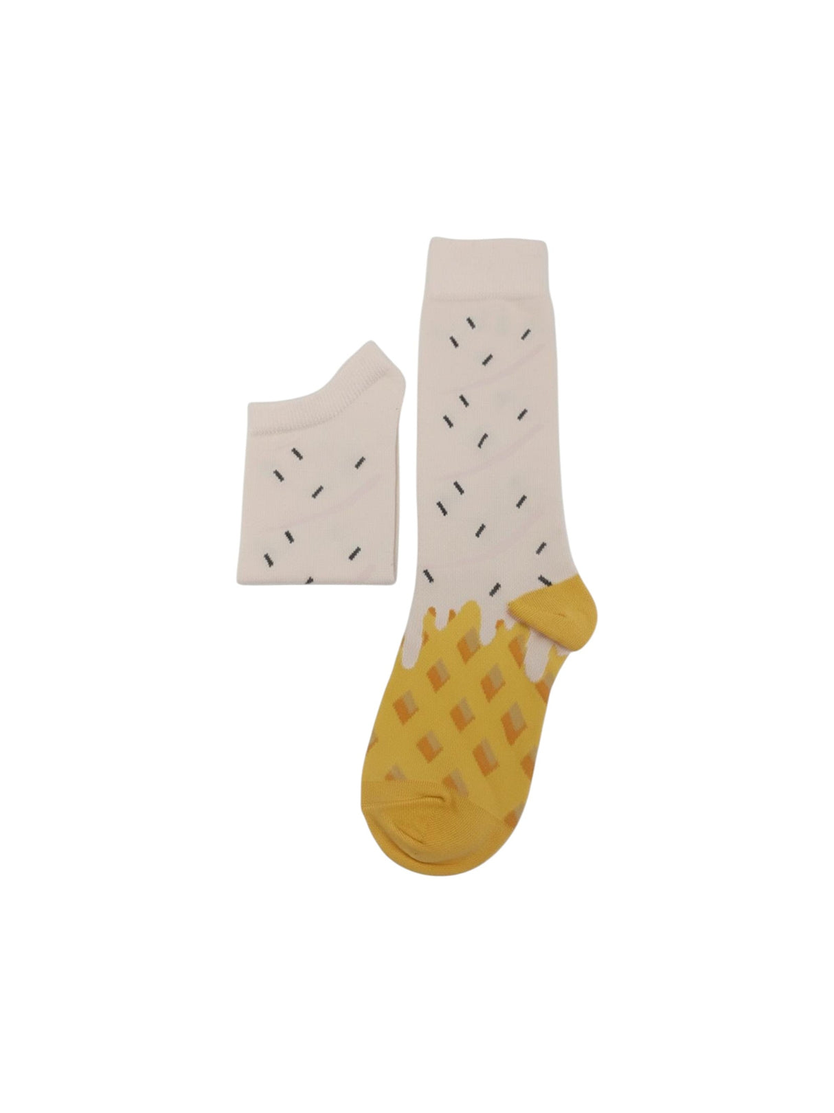 Image for Men's Printed Knitted Socks,Yellow