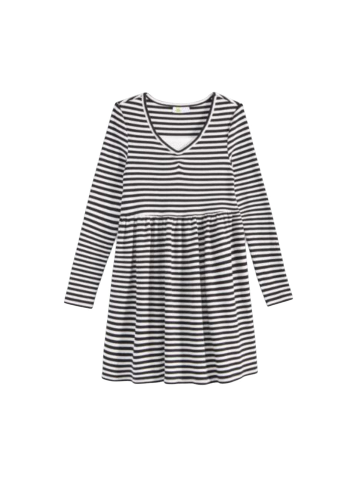 Image for Kids Girl's Striped Dress,Black/White