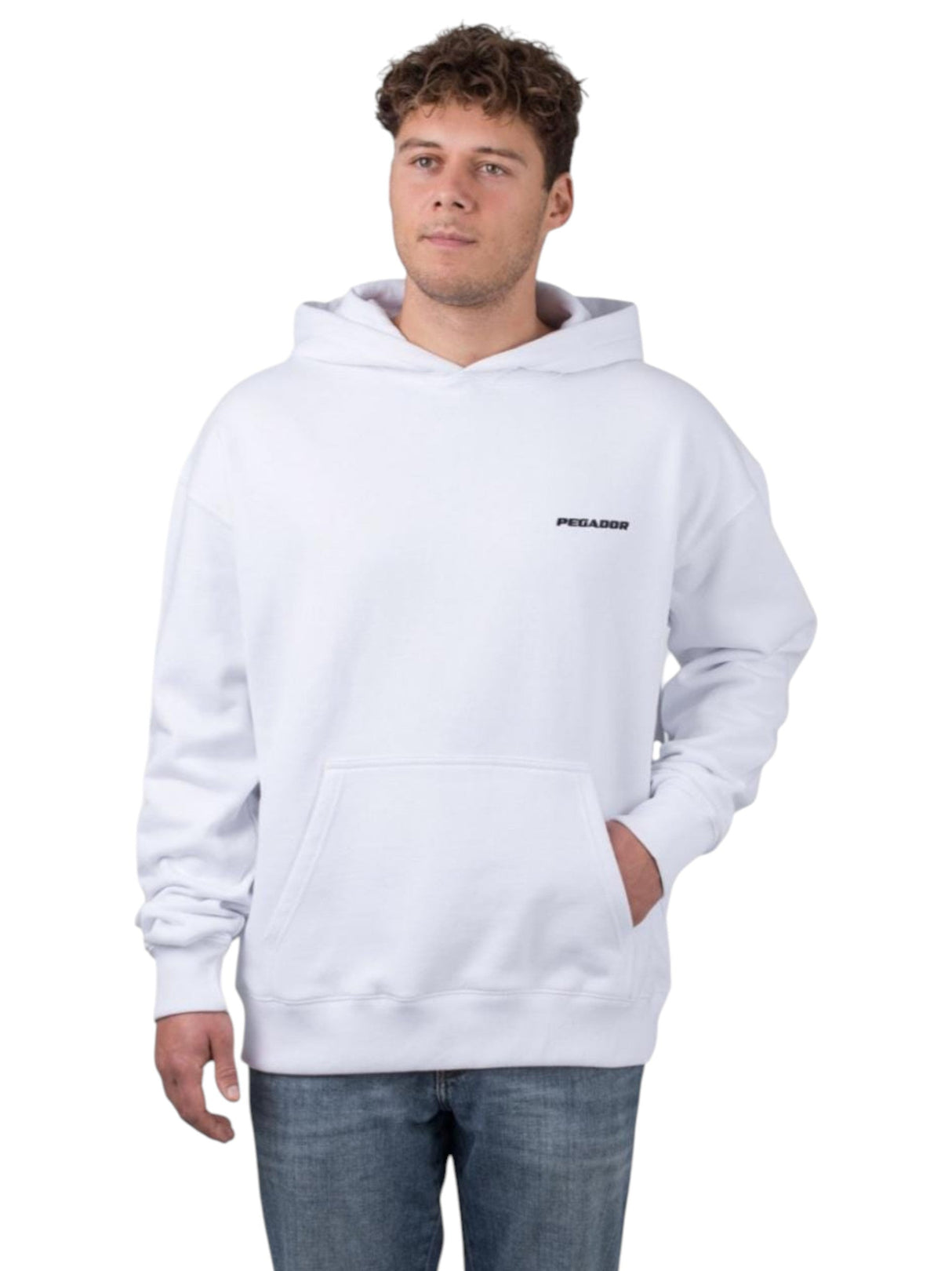 Image for Men's Plain Solid Hoodie,White