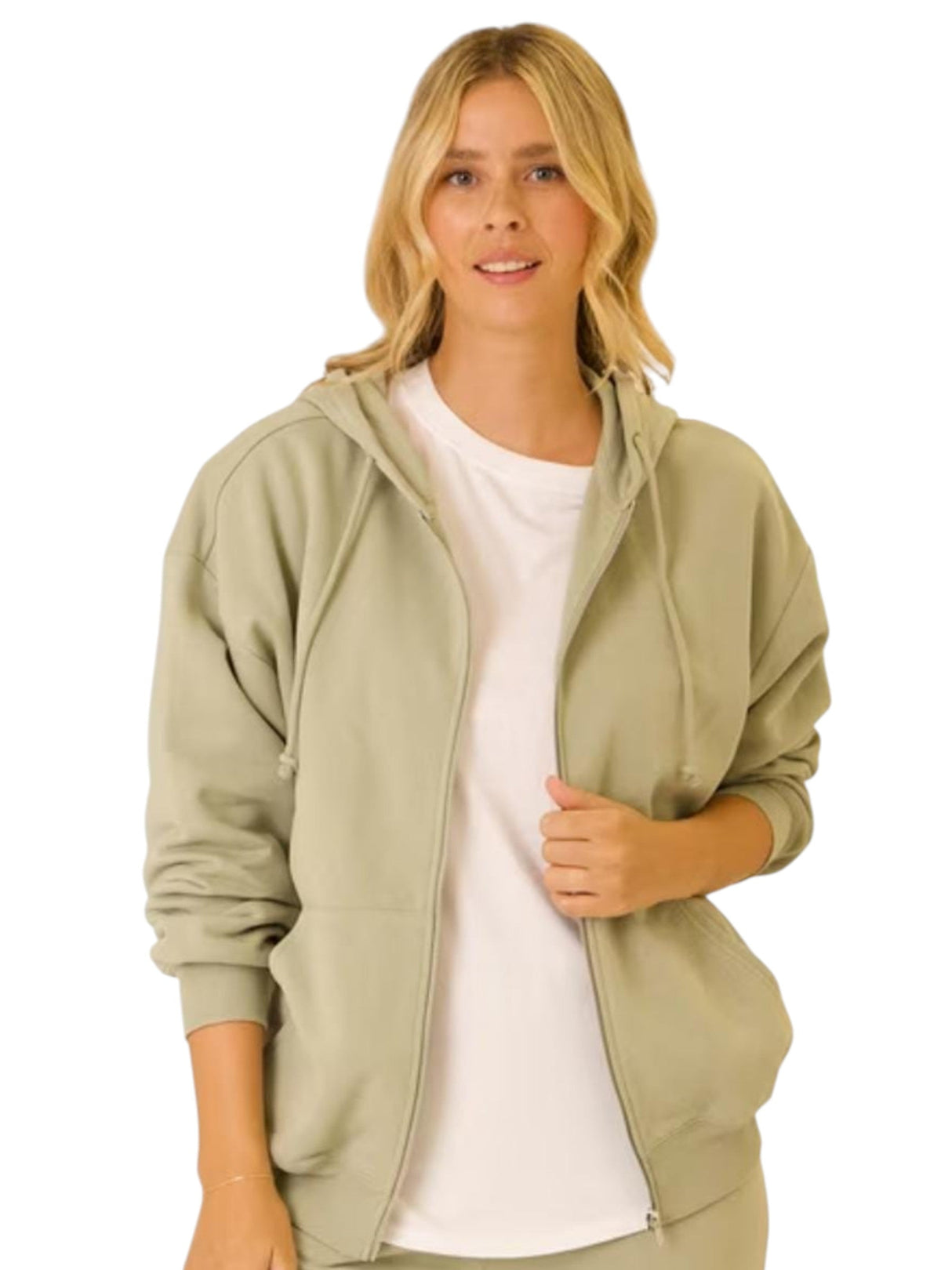 Image for Women's Plain Hoodie,Beige