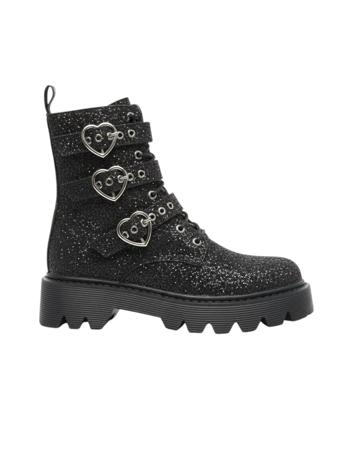 Image for Women's Glitter Ankle Boots,Black