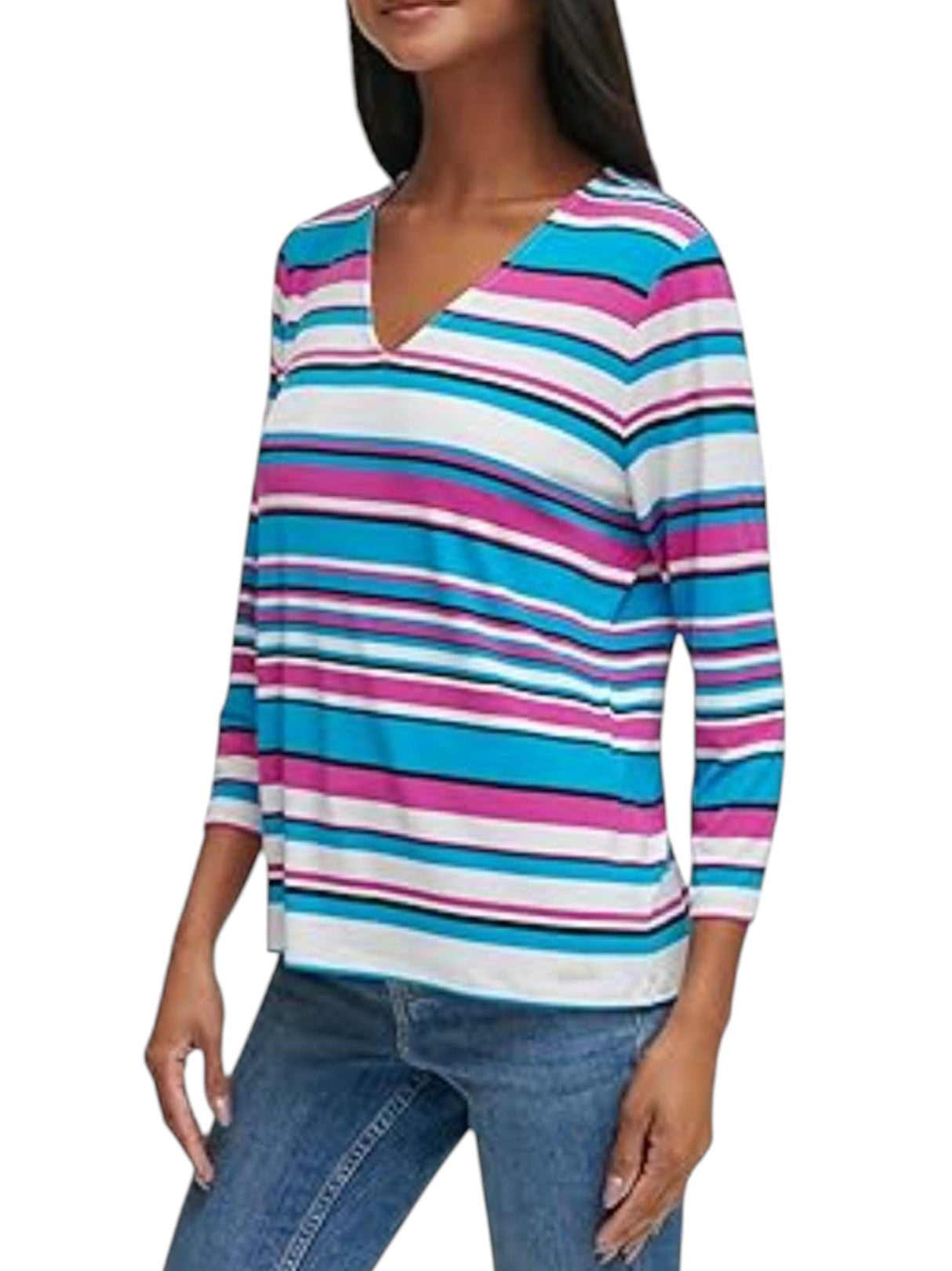 Image for Women's Striped Top,Multi