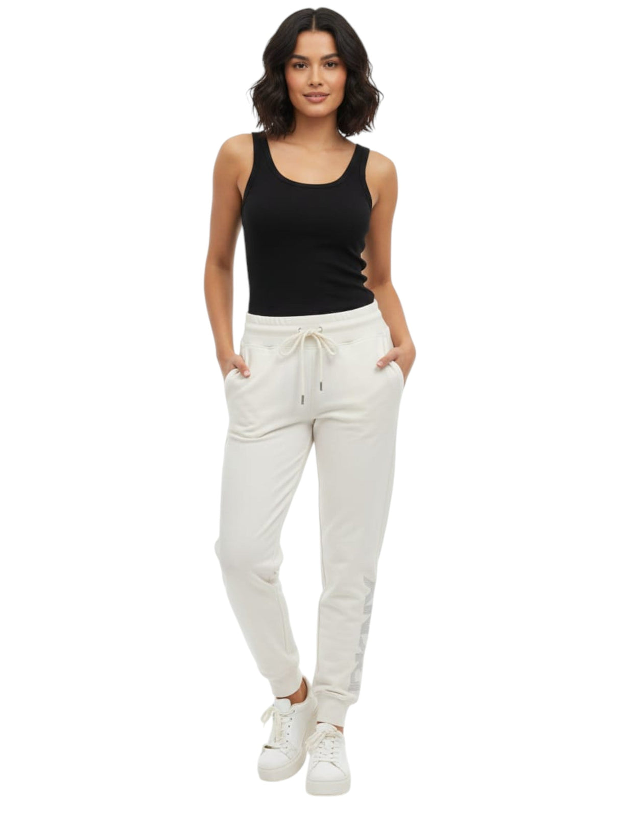 Image for Women's Brand Logo Printed Pant,White