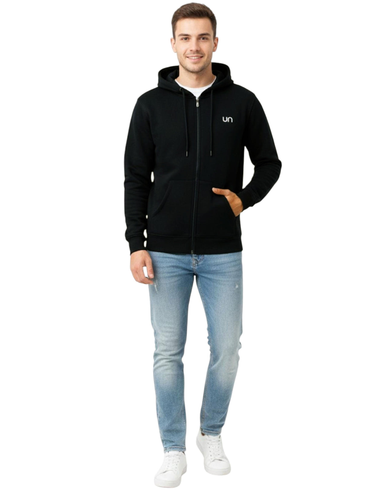 Image for Men's Plain Hoodie,Black