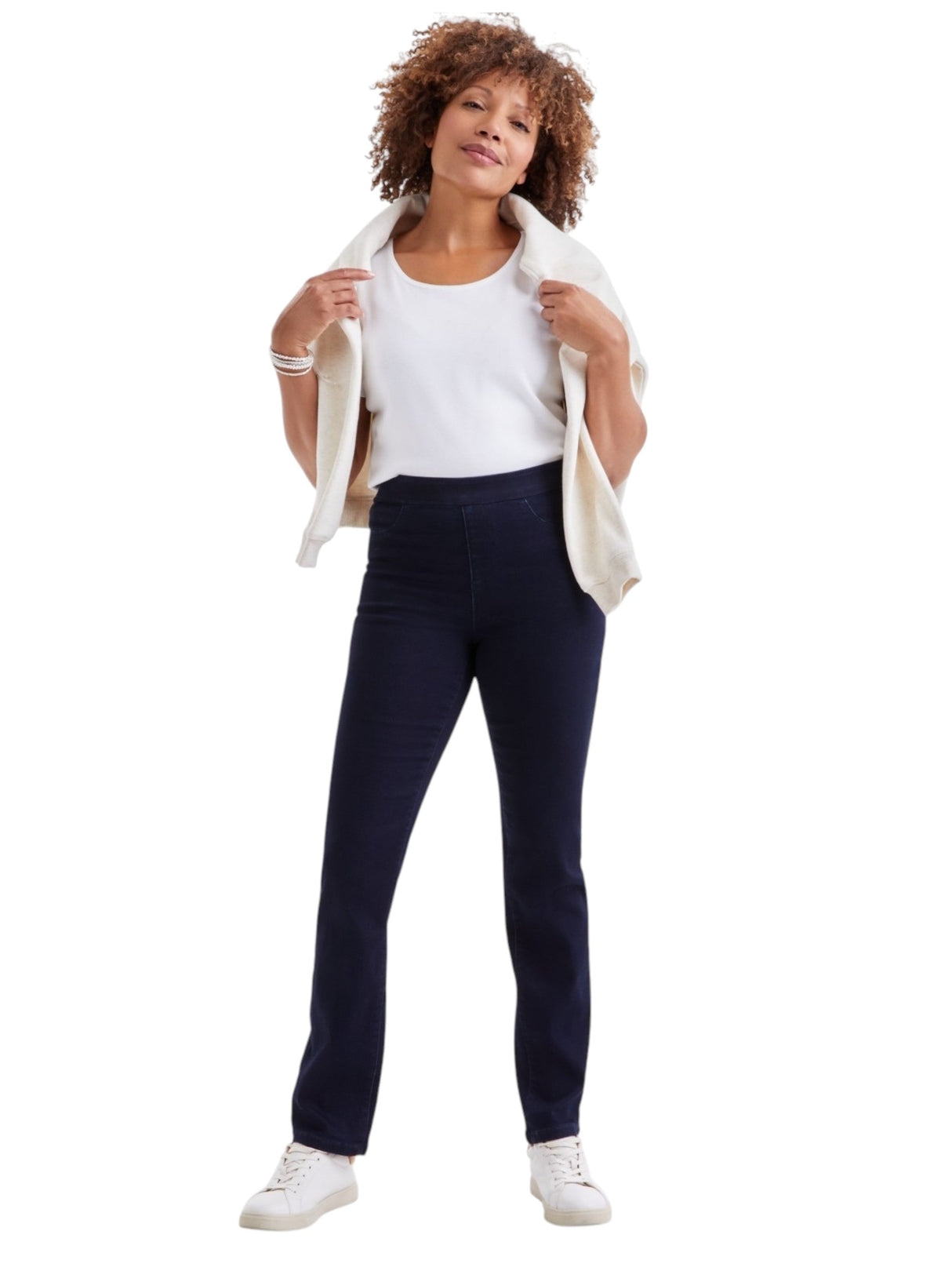 Image for Women's Plain Jeans,Navy